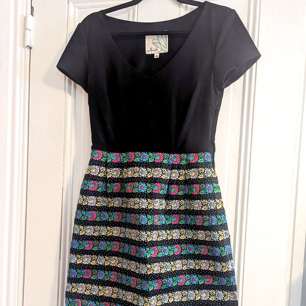 Geode Dress, Black/Multicolored, Small (Modcloth)